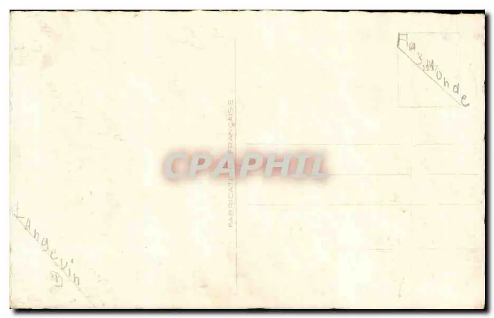 Kind in einem Flugzeug — Blumen verteilen — Langevin, Paris - Rückseite
