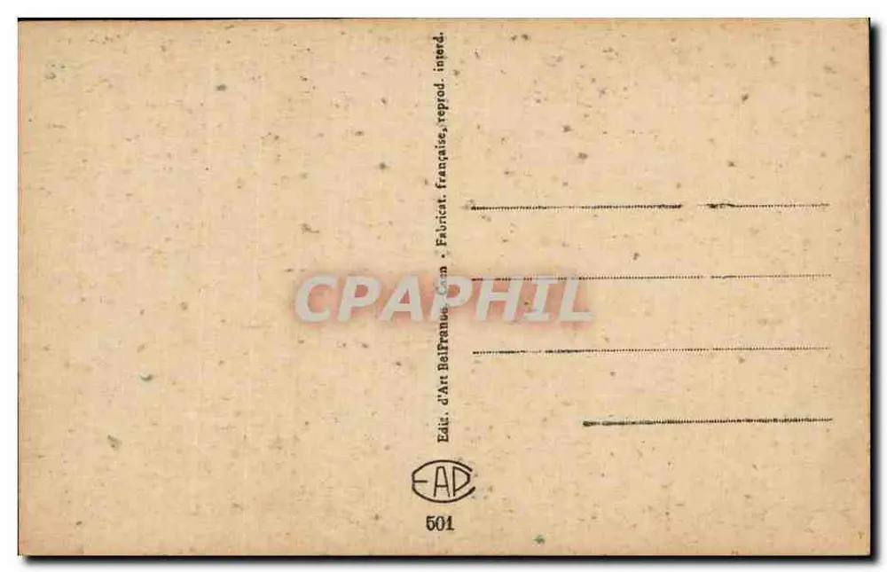 Bonbonladen — Bonbonnerie — Verlag: Art d'Art BelPrene, n° 501 - Rückseite
