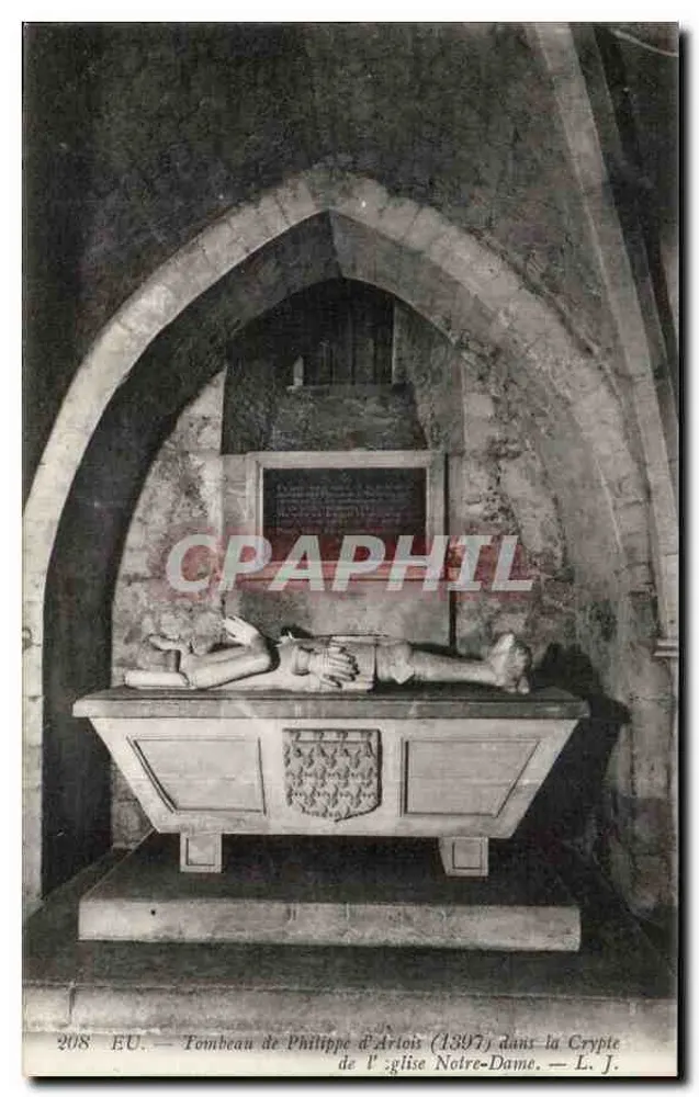 Grabmal von Philippe d'Artois (1397) in der Kapelle der Kirche Notre-Dame — L. J. - Vorderseite