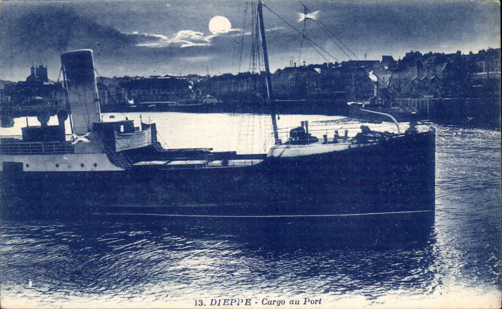 Dieppe - Navio no Porto — n°13 — G. Artaud, Nantes - Frente
