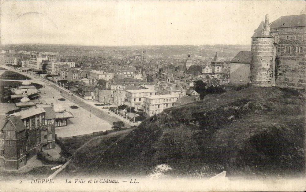 Dieppe — Die Stadt und das Schloss — LL. - Vorderseite