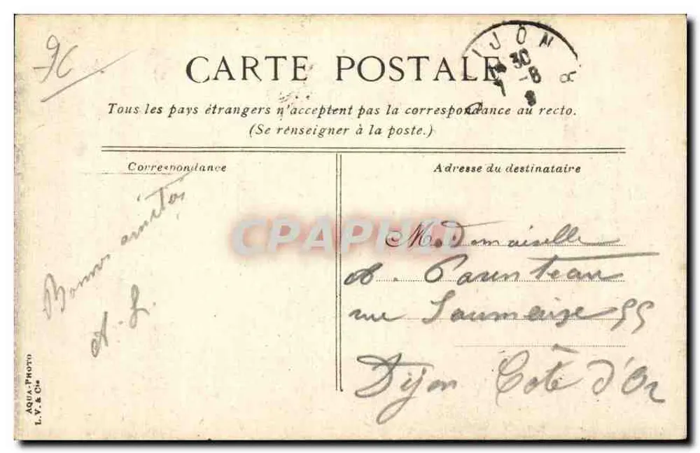 Dieppe - Vista geral — editor L.V. & Cie, n°40 - Verso