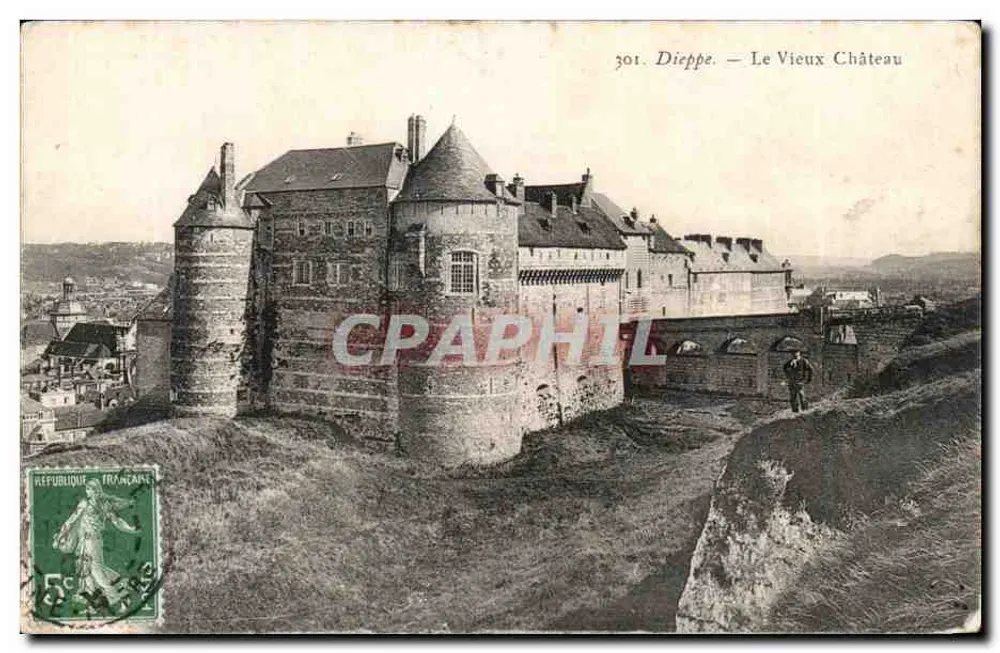 Dieppe — El Viejo Castillo — Tarjeta postal n°301 - Anverso