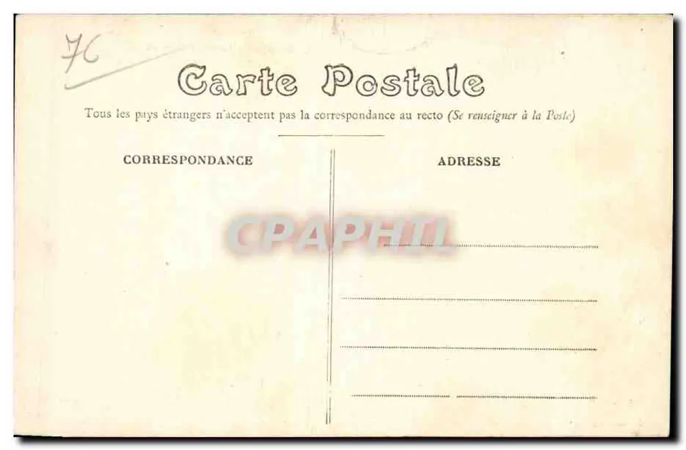 Dieppe — O velho Castelo — Editor A. Pettembos succ. - Verso