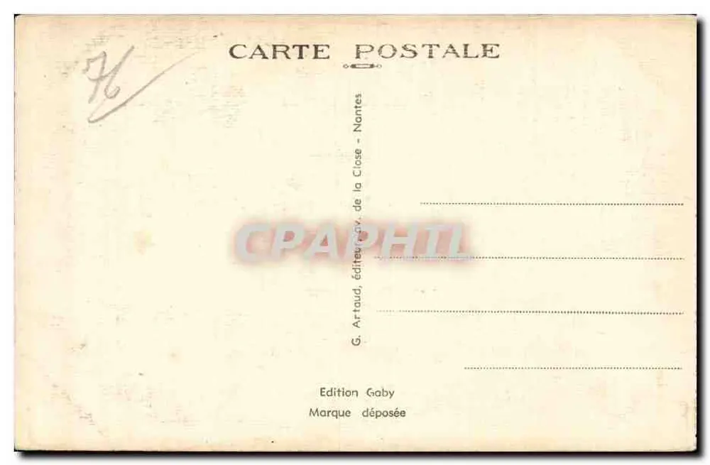 Dieppe — Perspectiva da Praia — Gaby - Verso