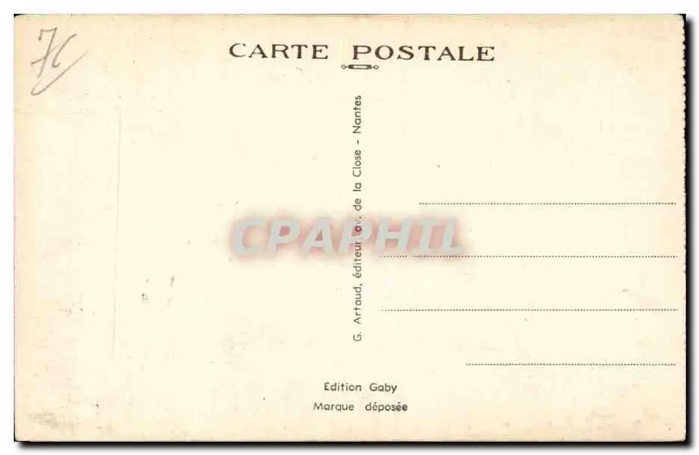 Dieppe — Entrada de um navio de passageiros — Saby - Verso