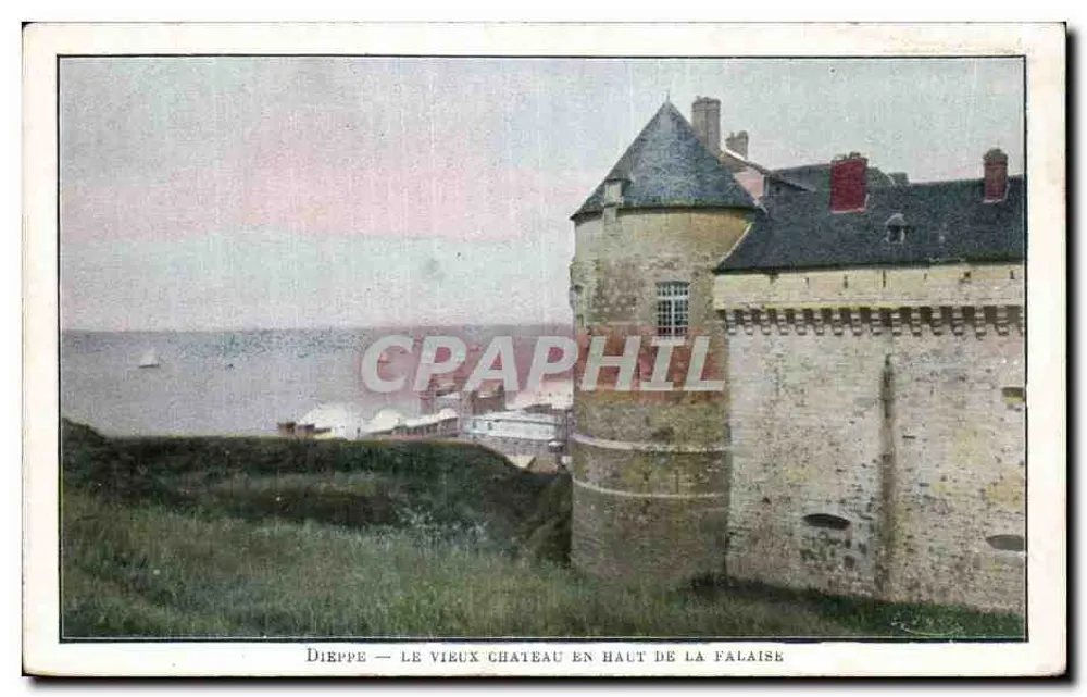 Dieppe — Das alte Schloss oben am Kliff — Chocolat Devinc - Vorderseite