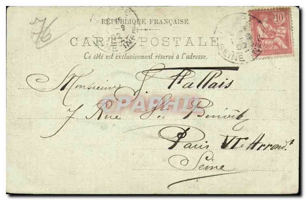 Dieppe — Conjunto do Casino — LL. - Verso