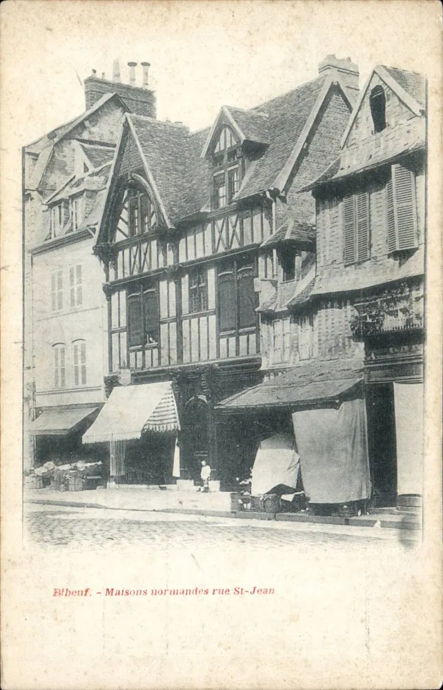 Bilbeuf - Normannische Häuser in der Rue St-Jean — Verlag nicht sichtbar - Vorderseite