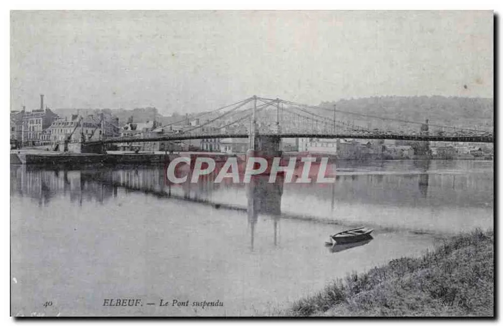 Elbeuf — O Ponte Suspensa - Frente