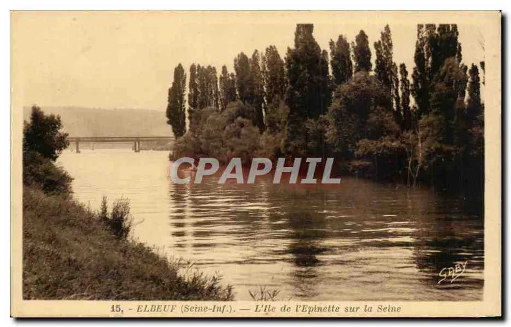 Elbeuf (Seine-Inf.) — Die Île de l'Épinette an der Seine — Gaby - Vorderseite