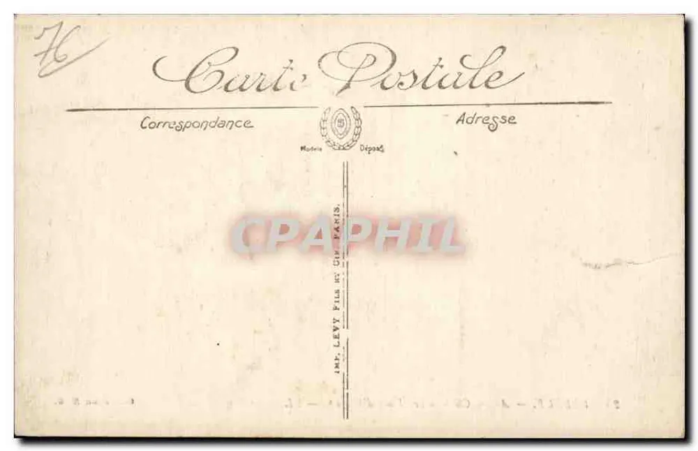 Elbeuf — Antigo Castelo dos Duques de Elbeuf — LL — Coleção N.G. - Verso