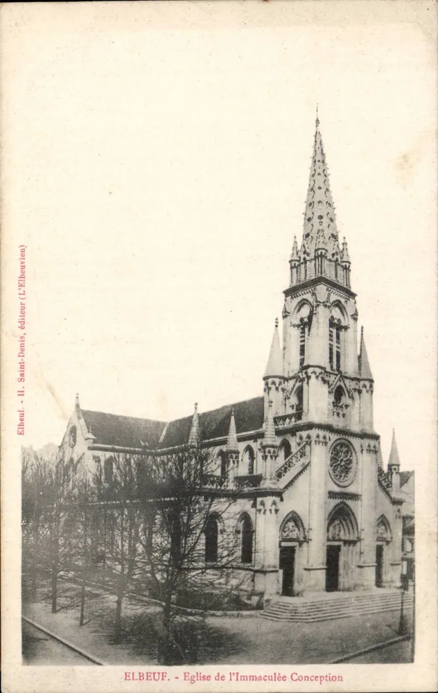 Elbeuf - Igreja da Imaculada Conceição — H. Saint-Denis (L'Elbeuvien) - Frente