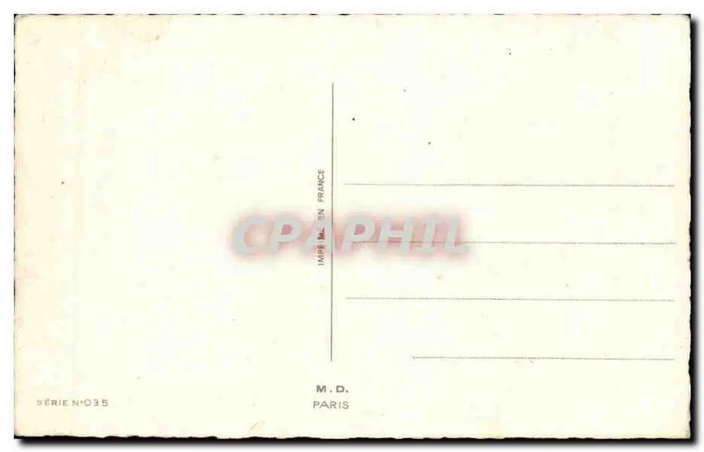 Serie N°035 — Serie N°035 — M.D. Paris - Rückseite