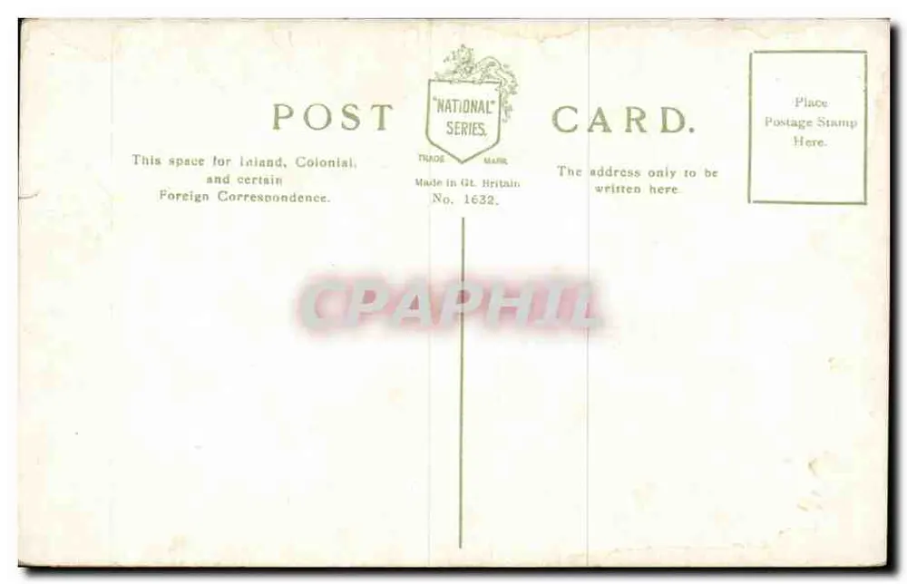 Kranker Passagier an Bord — maritime Scherz — National Series, Nr. 1632 - Rückseite