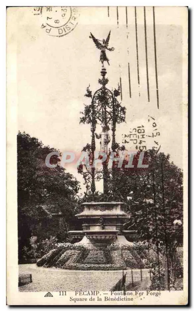 Fécamp — Fonte de Ferro Forjado, Praça da Bénédicte — 111 - Frente