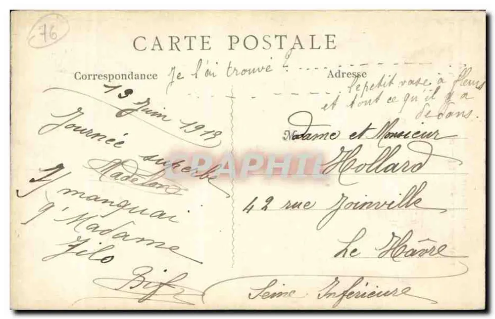 Fécamp - A Benedictina Sala Gothique — L. J. — n°50 - Verso