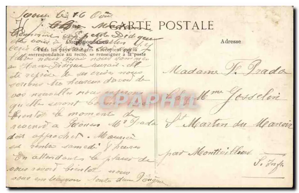 Fécamp — Vista Geral — Editor não identificado, número de série 60 - Verso