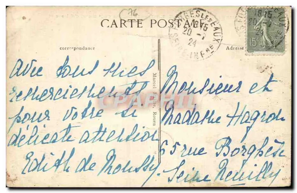 Umgebung von FORGES-LES-EAUX (S.-Inf.) — Schloss St Michel d'Halescourt — Edition Soublin - Rückseite