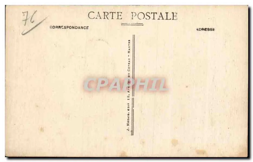 Le Havre — Französische Torpedos, die aus den Werften auslaufen — J. Nosais, Verlag 18, Avenue du Coteau - Nantes - Rückseite