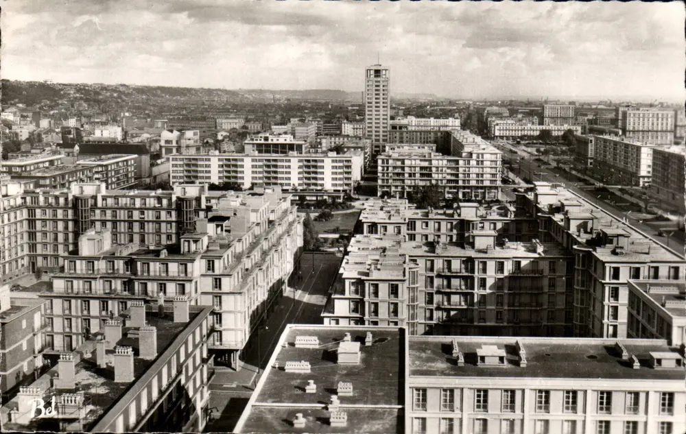 Vista aérea de Le Havre — Editor Bellevues, n° S.96 - Frente