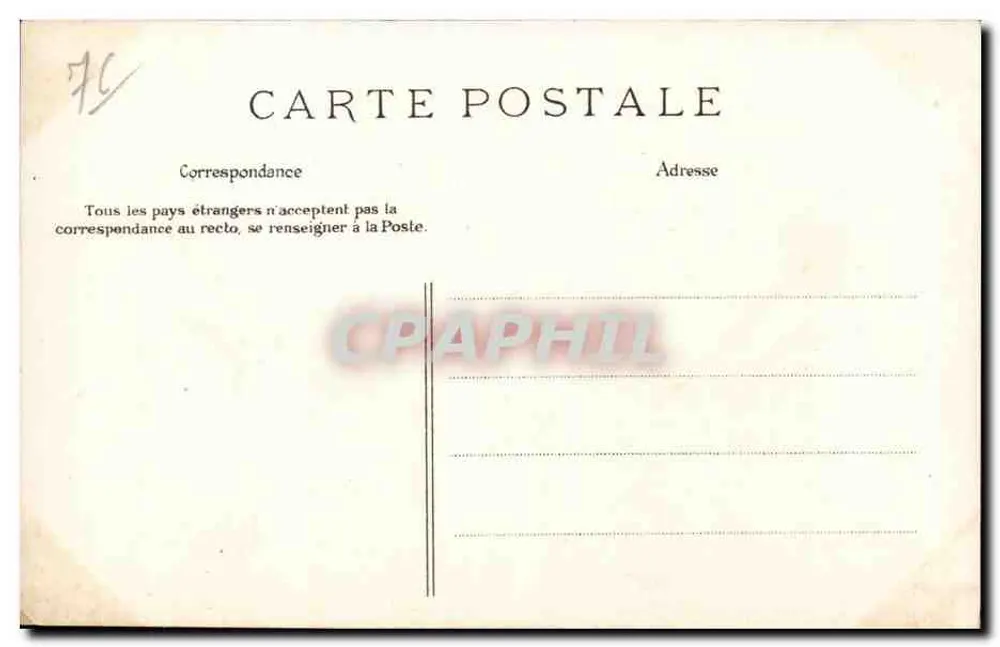 Le Havre — Aussteigender Segler, der zum Hafen zurückkehrt — J.M. und E.L.D. - Rückseite