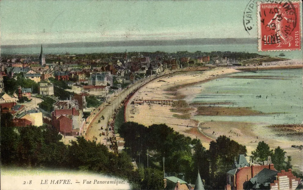 Le Havre — Vista Panorâmica — Editor Anônimo, n° 218 - Frente