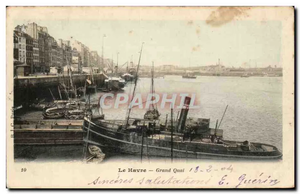 Le Havre — Grand Quai — B. J. C. Paris n°10 - Frente