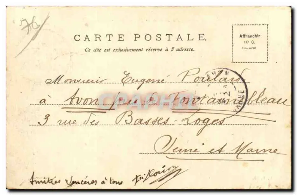 Umgebung von Le Havre — St. Adresse — Neuer Boulevard Felix Faure - Rückseite