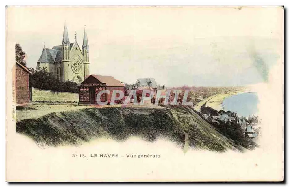 Le Havre — Vista geral — N°15 — Editor: La Bally, Reims - Frente