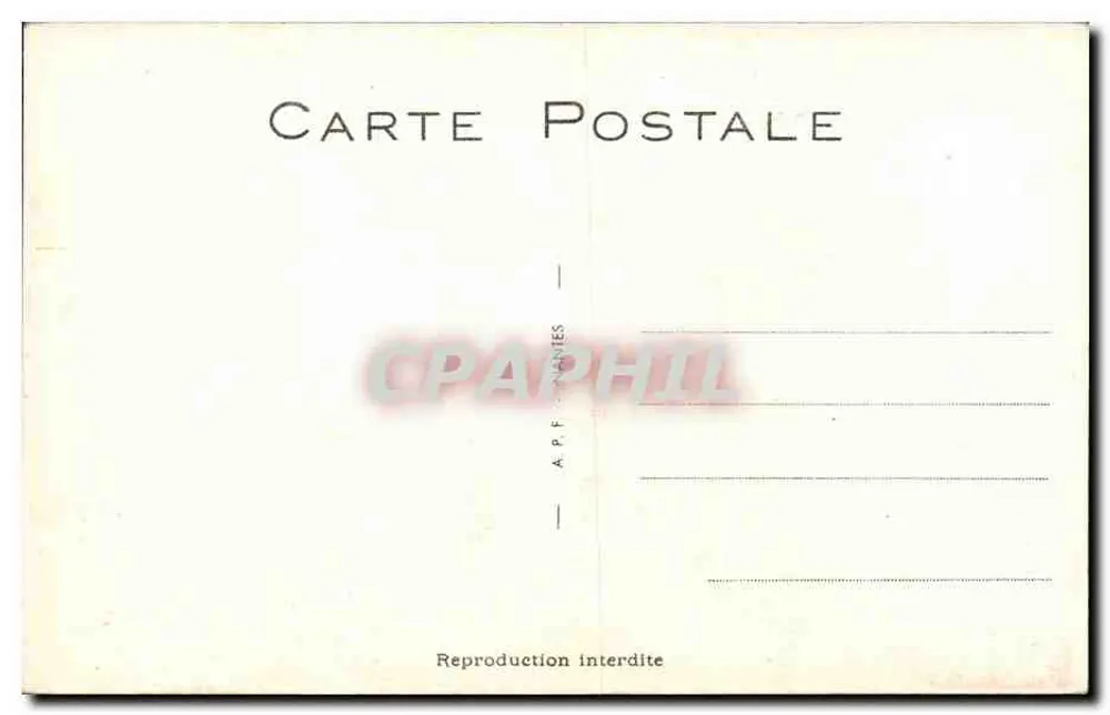 Lebendiger Strand — zwei Personen in Badeanzügen, die Musik spielen — Verlag A.P.F. Nr. 13 - Rückseite