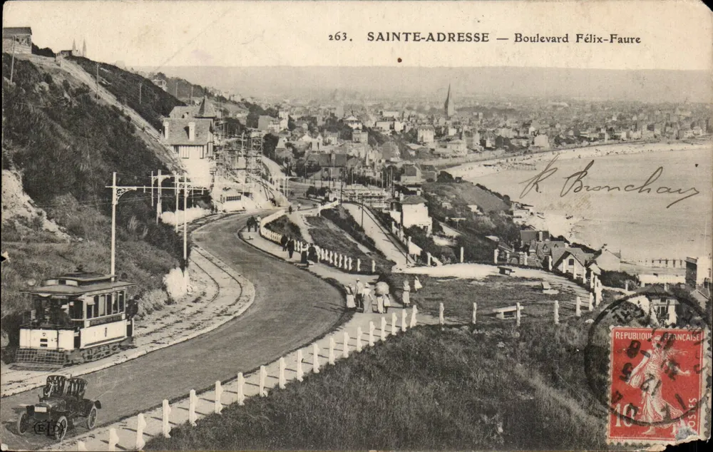 Sainte-Adresse — Boulevard Félix-Faure — editor R. Bronchay, n° 263 - Frente
