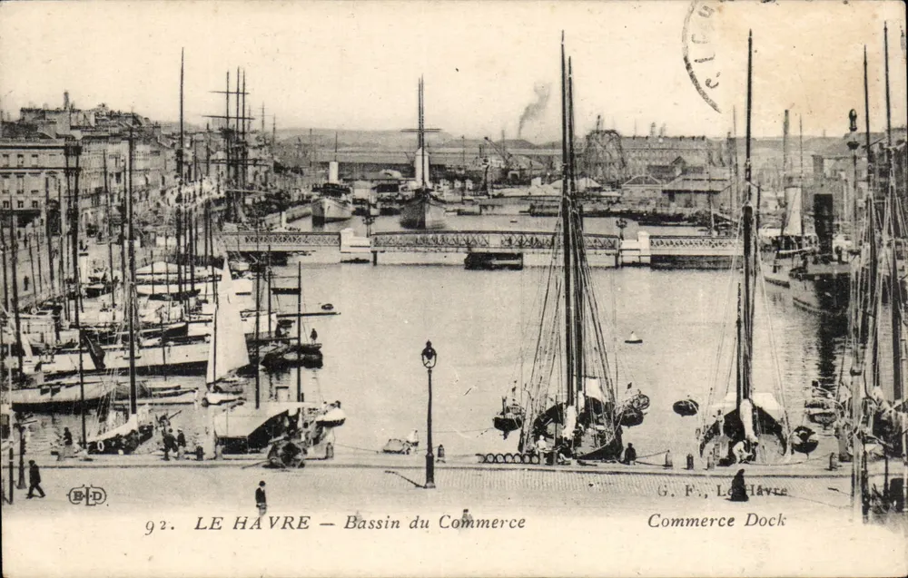 Le Havre — Bassin do Comércio — G. F., Le Havre - Frente
