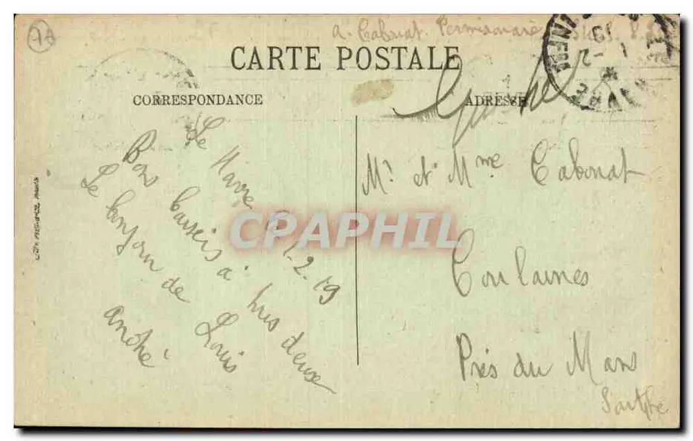 Le Havre — A Entrada do Porto — LL - Verso