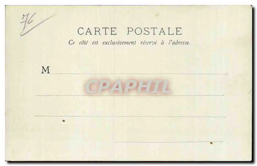 Hôtel de Ville — Le Havre — B.F., Paris - Verso