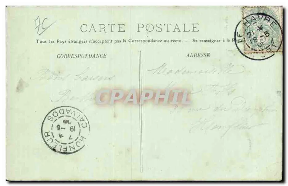 Le Havre — Compagnie Transatlantique — 'La Lorraine' — Der Salon — LL. — Nr. 68 - Rückseite