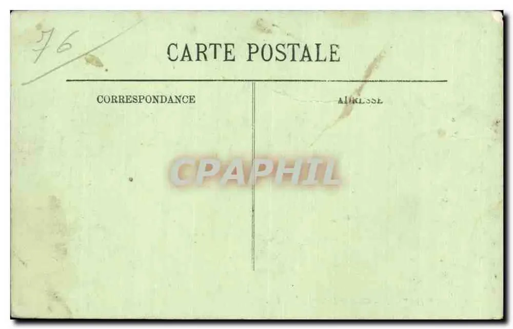 Le Havre — Estátua de Casimir Delavigne — LL, n°123 - Verso