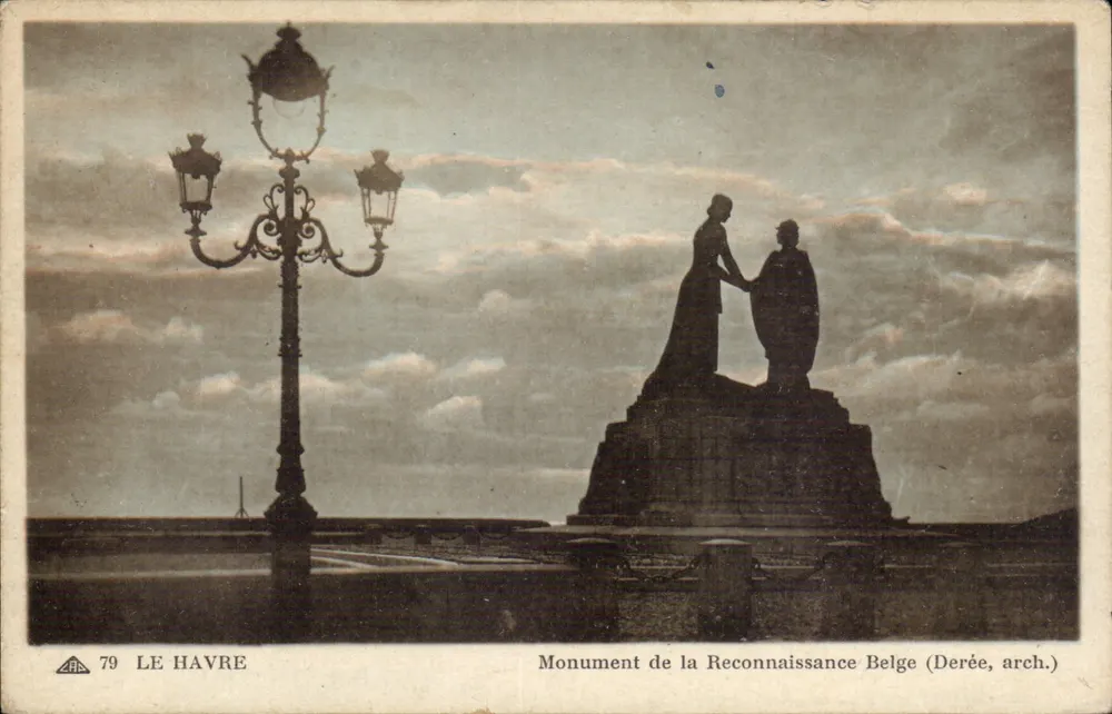Le Havre — Monument da Reconhecimento Belga — Derée, arq. - Frente