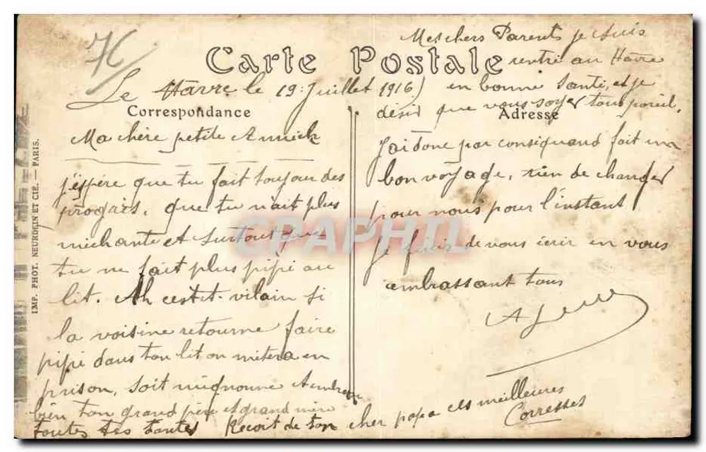 Le Havre — O Píer do Comércio — ND. Fot. n°155 - Verso