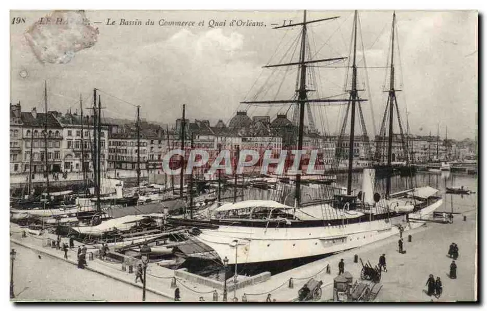 Le Havre — Der Handelsbahnhafen und der Orléans-Kai — LL - Vorderseite