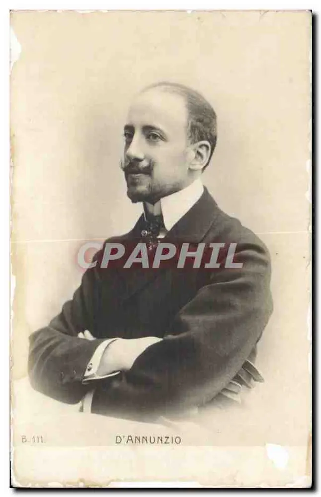 D'Annunzio — retrato — B.111 - Frente