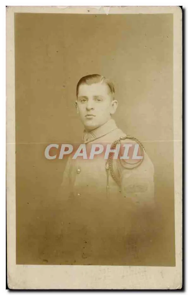 Soldat im Uniform — Studioportrait — ZEDNIK Brüder, Morhange (Moselle) - Vorderseite