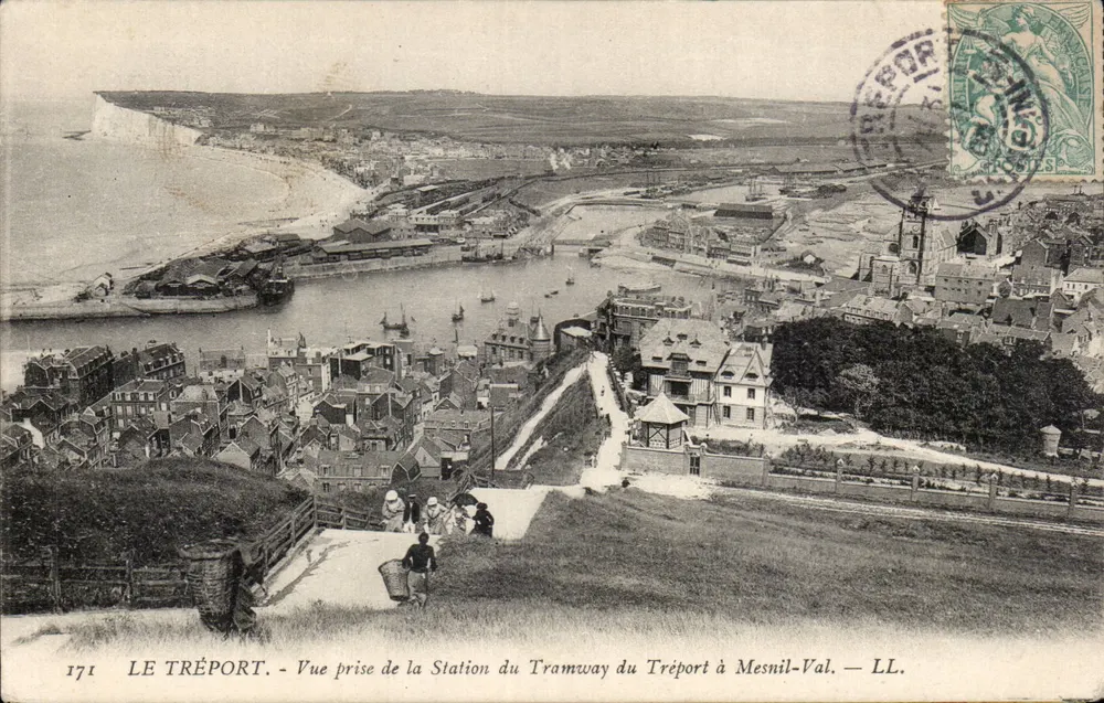 Le Tréport — Aufnahme vom Tramwaybahnhof des Tréport nach Mesnil-Val — LL. — n°171 - Vorderseite