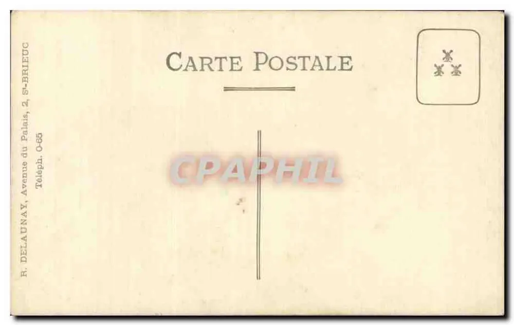 Soldat im Uniform — Portraitstudio — R. DELAUNAY, S.-BRIEUC - Rückseite
