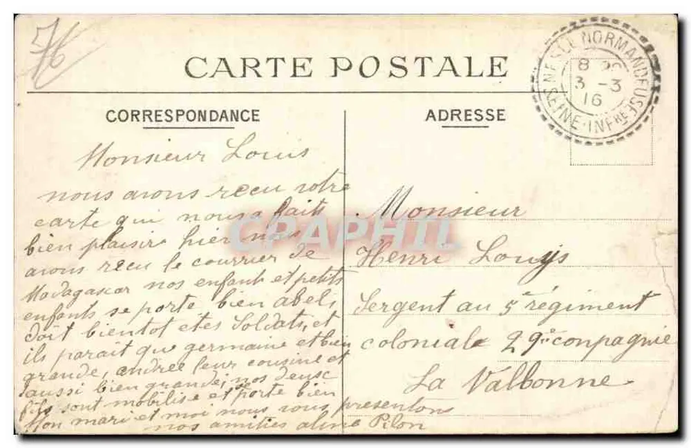 Le Tréport-Mers — Panorama vom Mont Huon — unbekannter Verleger, Nr. 132 - Rückseite
