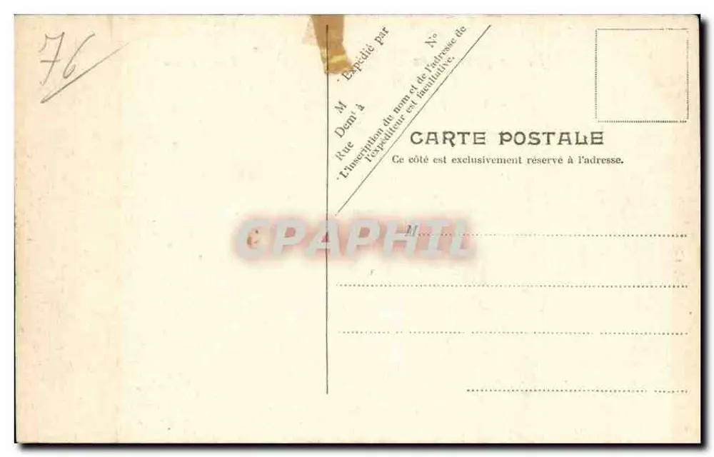 Le Tréport-Mers — Vista geral — V.P. Paris No. 4825 - Verso