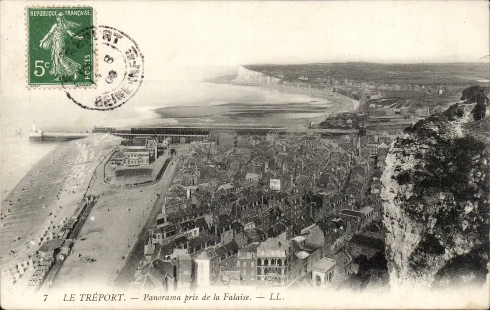 Le Tréport — Ansicht von der Klippe — LL. - Vorderseite