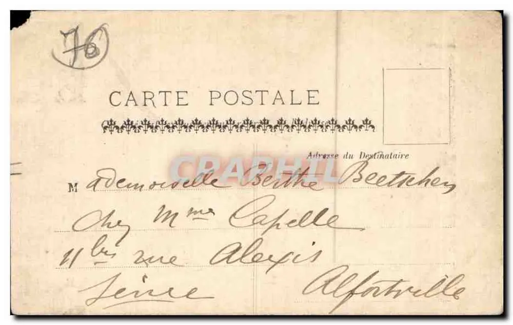 Le Tréport — Die Kreuzstein und die Rue de Paris — L.L. — n°15 - Rückseite