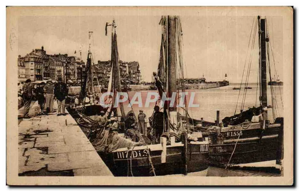 Le Tréport — Die Kai des Fischereihafens — C° des Arts Photomécaniques, Paris - Vorderseite