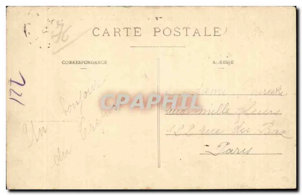 Le Tréport — Ansicht der Talsohle der Bresle und Route d'Eu - Rückseite